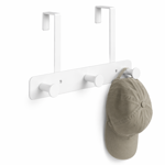 Imagen de Perchero para Puerta 3 Ganchos Blanco 23x3.5x18.5cm H