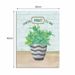 Imagen de CUADRO Canvas MINT 30x40cm