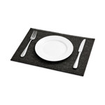 Imagen de INDIVIDUAL Lino Rectangular Negro 45x30cm