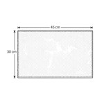 Imagen de INDIVIDUAL Lino Rectangular Negro 45x30cm