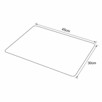 Imagen de INDIVIDUAL Simil Cuero Plateado 45x30cm