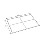 Imagen de INDIVIDUAL Simil Cuero Dorado 45x30cm