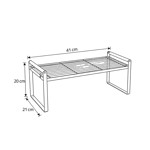 Imagen de ESTANTE Organizador Simple Mad/Metal Negro 41x21x20cm H