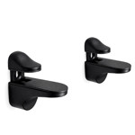 Imagen de Soportes (Par) Negro p/Estante 3 a 18mm