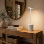 Imagen de Lampara de Mesa LED Blanca Luz Variable y Dimerizable Ø8x34cm H