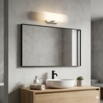 Imagen de APLIQUE 2 Luces E27 Vidrio Curvo  30x10cm /8.5cm Prof