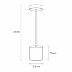 Imagen de Lampara de Mesa LED Negra