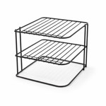 Imagen de Organizador para Platos 2 Niveles Negro 23x23x20cm H