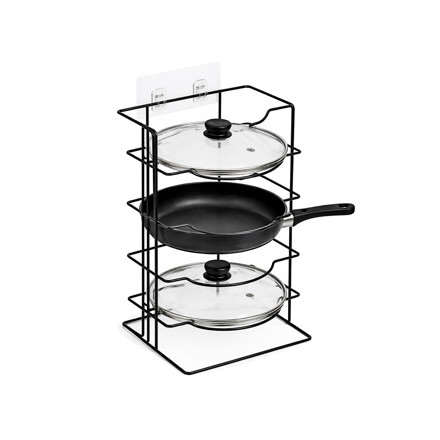 Imagen de Organizador p/Tapas Negro 24.5x18x43cm H