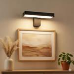Imagen de APLIQUE Led 18w Movil Calido Negro 30cm