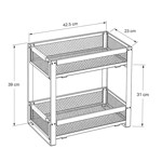 Imagen de Organizador de Mueble  2 Niveles Canastos Telescópicos