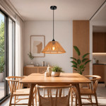 Imagen de Colgante Campana Cónica Artesanal Ø36x16cm H