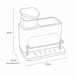 Imagen de Dispensador de Pileta Acero-Negro 18x13x19cm H