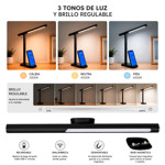 Imagen de Lampara de Escritorio LED 7w Negra Imantada Luz Variable
