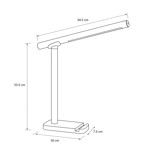 Imagen de Lampara de Escritorio LED 7w Negra Imantada Luz Variable