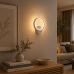 Imagen de APLIQUE LED Serena O 10W Calido Nickel Ø20cm 24cm h