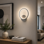 Imagen de APLIQUE LED Serena O 10W Neutro Nickel Ø20cm 24cm h