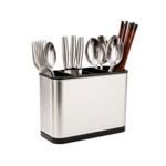 Imagen de Cubiertero 4 Reparticiones Acero-Negro 18x8.5x13cm H