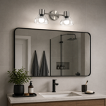 Imagen de Spot BARDOT 2 Luces E14 Acero con Tulipa