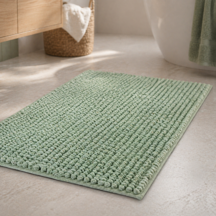 Imagen de ALFOMBRA Baño Super Chenille Verde 45x75cm