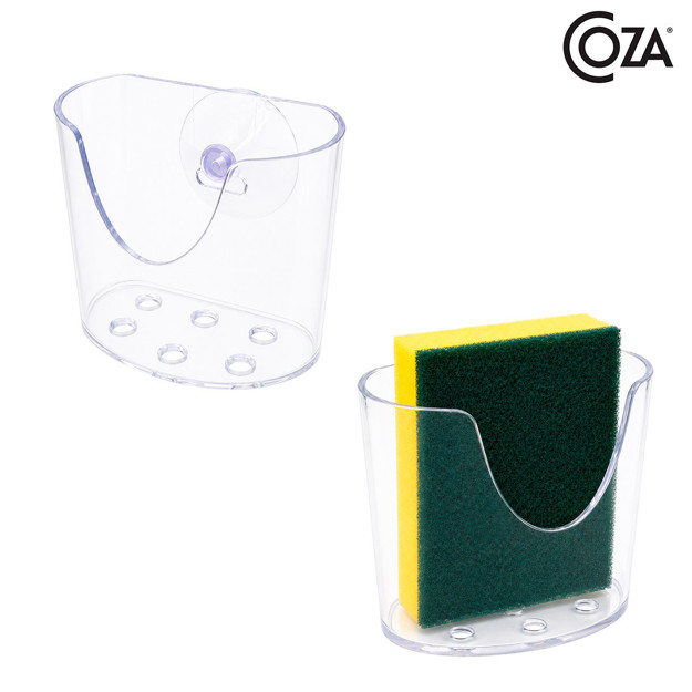 Imagen de ORGANIZADOR Mini c/Ventosas Acrílico Transparente COZA 10*5.5 / 9 H