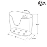 Imagen de ORGANIZADOR Mini c/Ventosas Acrílico Transparente COZA 10*5.5 / 9 H