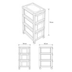 Imagen de CAJONERA Plastica 34x74x42cm grande