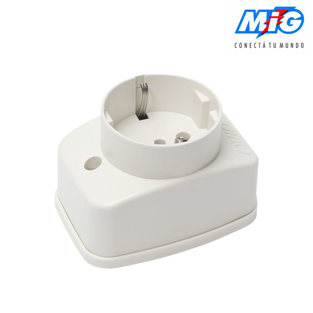 Imagen de TOMA Schucko Exterior Blanco