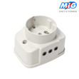 Imagen de TOMA Ext. Schucko + 2 Modular Blanco