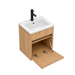 Imagen de M.Baño p/Colgar 1 Pta. Napoles Madera 42x42x45.5cm H