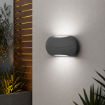 Imagen de APLIQUE Led 5+5W p/Escalera Oval Gris Frio 18x11cm