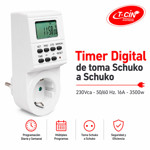 Imagen de Timer Digital - Schuko / Schuko  3500 W