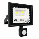 Imagen de LED Reflector 20w c/Sensor Negro Frio DENSE IP66