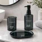 Imagen de Set de Baño Vidrio Deco 3 Pzas. ( 4 tonos )
