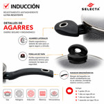 Imagen de BATERIA de Cocina 7 Pzas Antiadherente Granito Gris