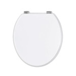 Imagen de TAPA WC Blanco Madera Laqueada Herraje Metal Florencia