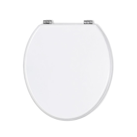 Imagen de TAPA WC Blanco Madera Laqueada Herraje Metal Florencia