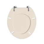 Imagen de TAPA WC Hueso Madera Laqueada Herraje Metal Florencia