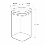 Imagen de FRASCO de Vidrio Tapa Bambu 300ml 6.5*6.5/12.5cm