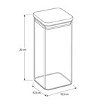 Imagen de FRASCO de Vidrio Tapa Bambu 1.5L 10.5*10.5/21cm H