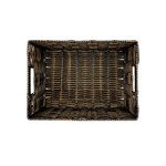 Imagen de CESTO PVC Simil Rattan Mediano 28x19x14cm H