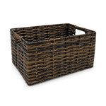 Imagen de CESTO PVC Simil Rattan Grande 31x22x16cm H