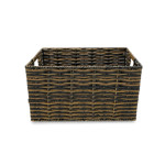 Imagen de CESTO PVC Simil Rattan Grande 31x22x16cm H