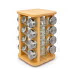 Imagen de ESPECIERO Bambu Giratorio 16pzas 16x16x27.5cm