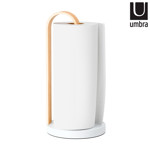 Imagen de PORTA PAPEL Cocina Bellwood Bco.Natural Ø17.4*35cm H UMBRA
