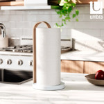 Imagen de PORTA PAPEL Cocina Bellwood Bco.Natural Ø17.4*35cm H UMBRA