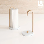 Imagen de PORTA PAPEL Cocina Bellwood Bco.Natural Ø17.4*35cm H UMBRA