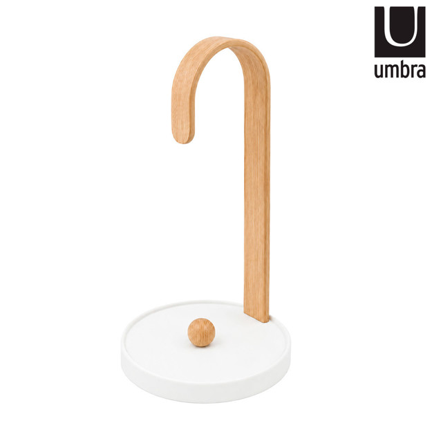 Imagen de PORTA PAPEL Cocina Bellwood Bco.Natural Ø17.4*35cm H UMBRA