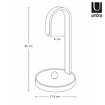 Imagen de PORTA PAPEL Cocina Bellwood Bco.Natural Ø17.4*35cm H UMBRA