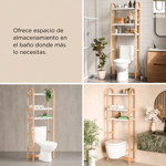 Imagen de ESTANTERIA sobre Inodoro Blanco/Mad.Natural 61*26*168cm H UMBRA